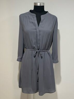 Women's Gray Long sleeve Dress